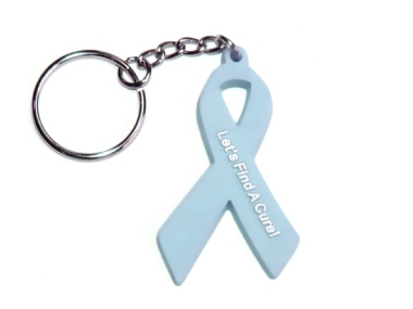 Esophageal Cancer Awareness Ribbon Keychain - Periwinkle