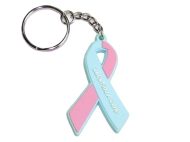 Infant Health Awareness Ribbon Keychain - Pink & Blue