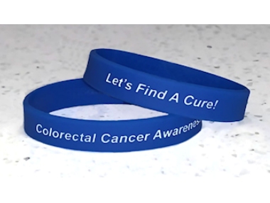 Colorectal Cancer Awareness Wristband - Blue