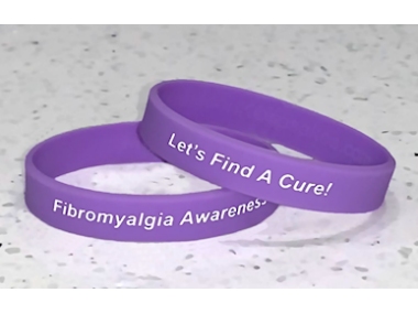 Fibromyalgia Awareness Wristbands ~ Purple