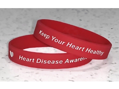 Heart Disease Awareness Wristbands ~ Red