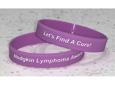 Hodgkin Lymphoma Awareness Wristband - Violet