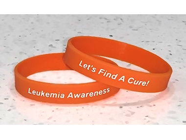 Leukemia Awareness Wristband - Orange