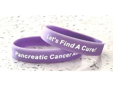 Pancreatic Cancer Awareness Wristband - Purple