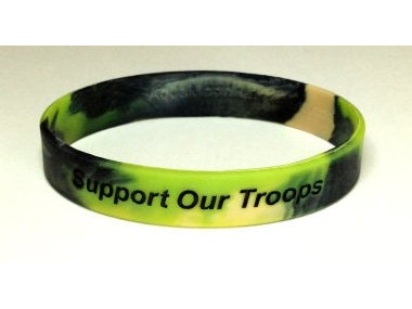 Support Our Troops / Military Awareness Wristbands ~ Camouflage