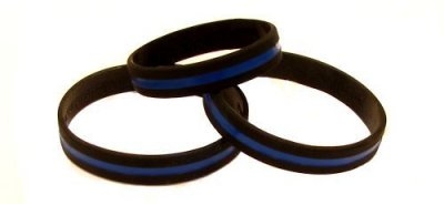 Thin Blue Line ~ Support Active & Retired (and Commemorate Fallen) Police Officers Wristband