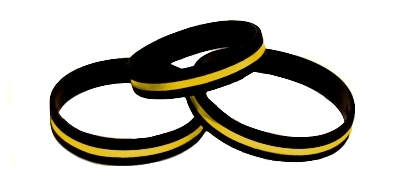 Thin Gold Line ~ Support Emergency Dispatchers & 911 Operators Wristband