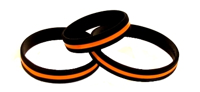 Thin Orange Line ~ Support Active & Retired (and Commemorate Fallen) Search and Rescue (SAR) Personnel Wristband